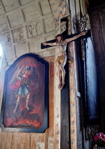 Maršíkov - Srubový celodřevěný kostel sv.Michaela